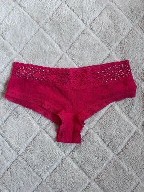 Victoria's Secret | The Lacie Hiphugger Panty Hot Pink Rhinestones | Size Large